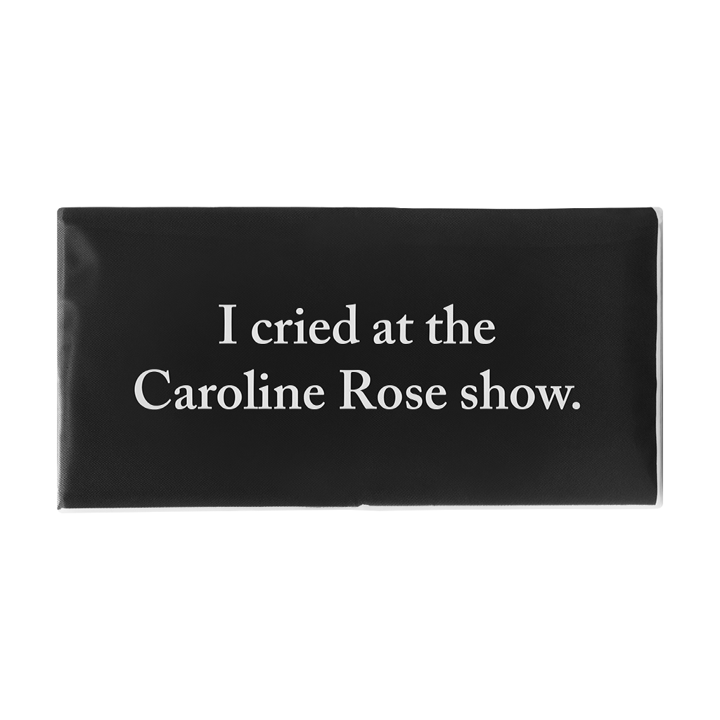 I cried at the Caroline Rose show Tissues