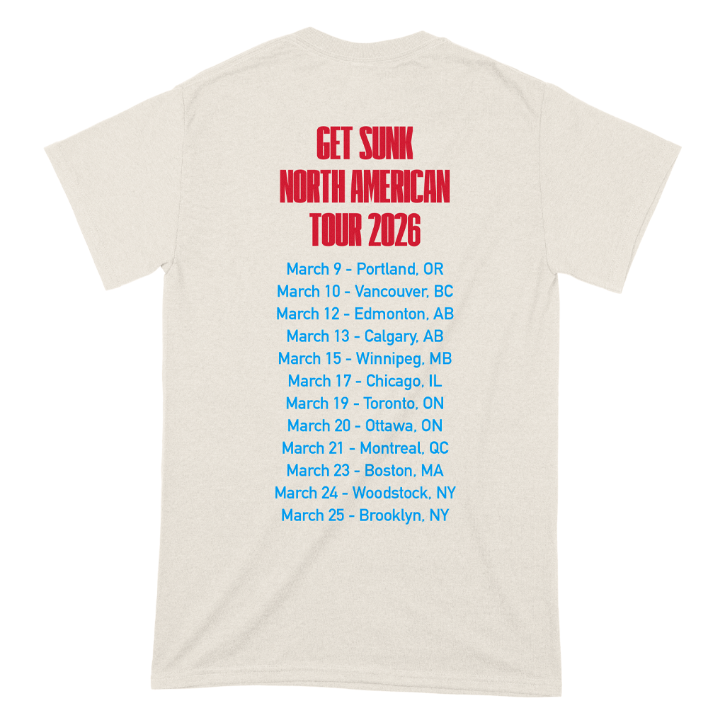 Get Sunk North American Tour 2026 T-Shirt