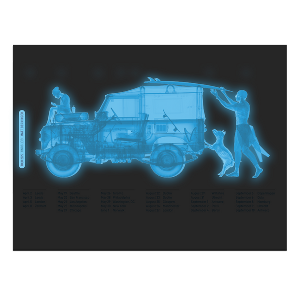 Matt Berninger Get Sunk 2025 GLOW-IN-THE-DARK Tour Poster - The