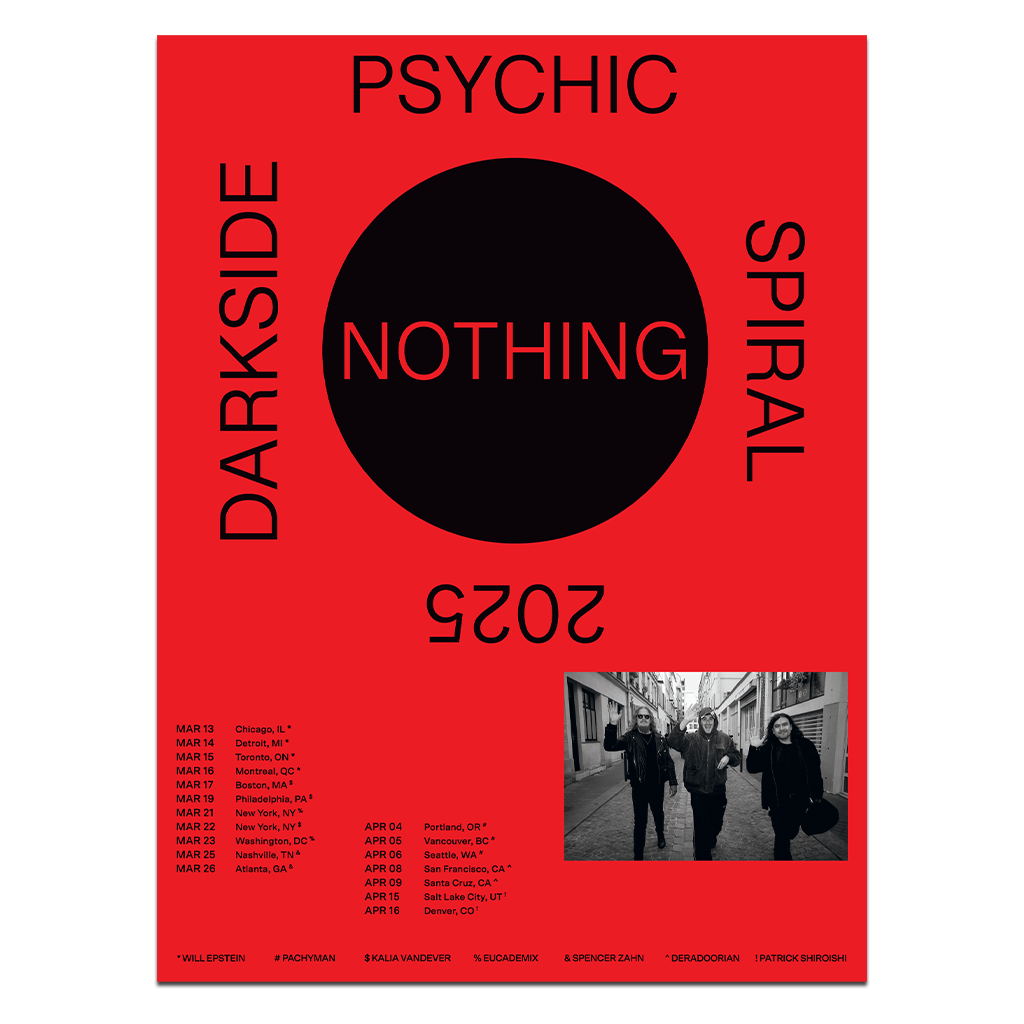 Nothing 2025 NA Tour Poster