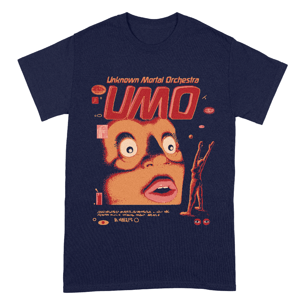 Unknown Mortal Orchestra CURSE Sep/Oct 2025 Tour T-Shirt - Navy