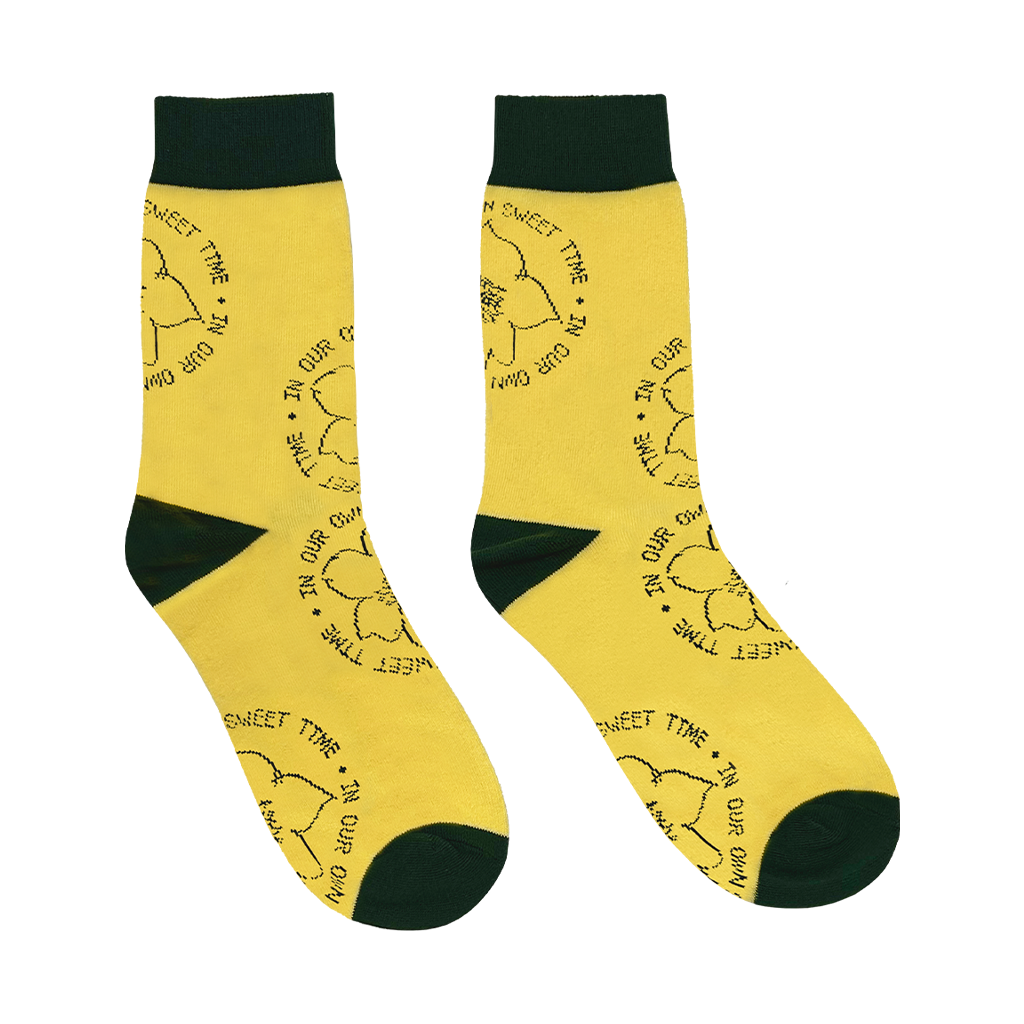 In Our Own Sweet Time Almond Flower Socks V2