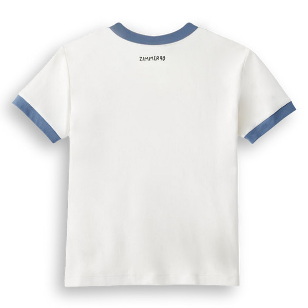Zimmer90 Friends Ringer T-Shirt - White/Blue - The CBP Store