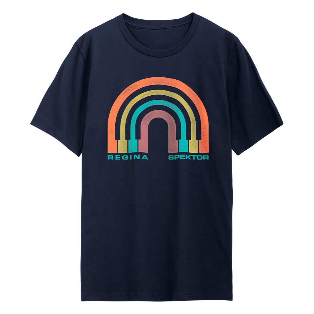 Navy rainbow clearance t shirt