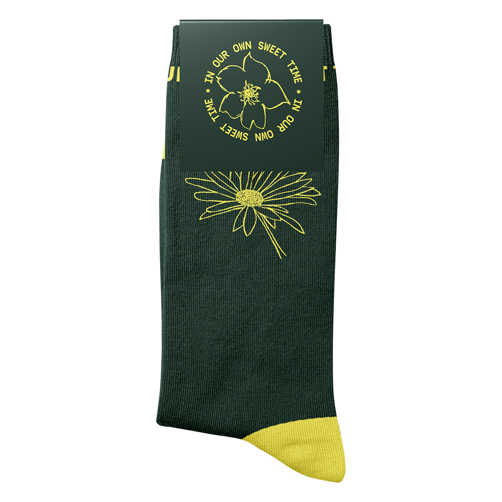 In Our Own Sweet Time Daisy Socks