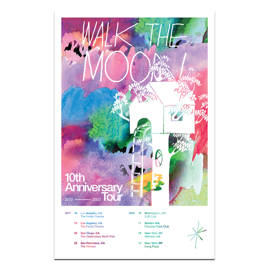 Walk The Moon 10th Anniversary Tour Poster